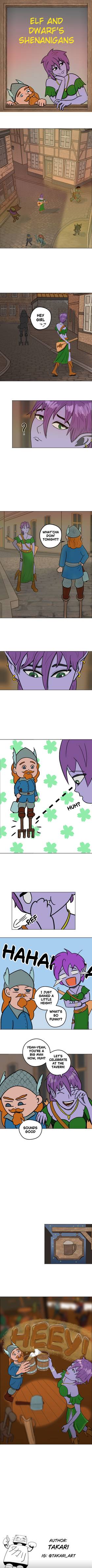Read Elf and Dwarf's shenanigans  1 Page 1 in English