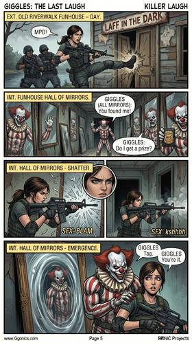 Read "Giggles: The Last Laugh"ISSUE #2: “THE FUNHOUSE”  1 Page 5 in English