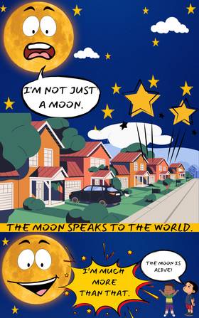 Read I'm Not Just A Moon: A Children's Comic Book   1 Page 2 in English
