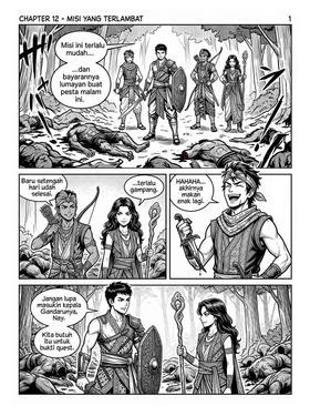 Read ISEKAI NUSANTARA: KUTUKAN CANDI TERLARANG  12 Page 2 in Indonesian