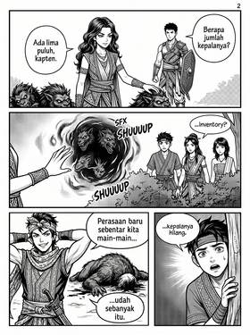 Read ISEKAI NUSANTARA: KUTUKAN CANDI TERLARANG  12 Page 3 in Indonesian