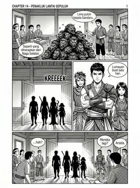 Read ISEKAI NUSANTARA: KUTUKAN CANDI TERLARANG  14 Page 2 in Indonesian