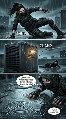 Read THE QUIET WAR– ISSUE #2 “ECHO PATTERNS”  1 Page 8 in English