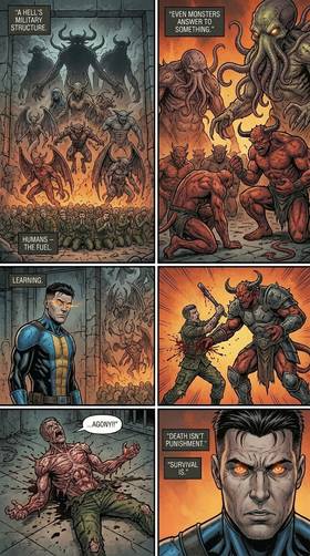 Read HELL HAS A DRAFT — ISSUE #2 “THE PIT”  1 Page 4 in English