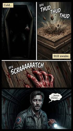 Read 🩸 ZERO PULSE — ISSUE #2 “THE BURIED CITY”  1 Page 4 in English