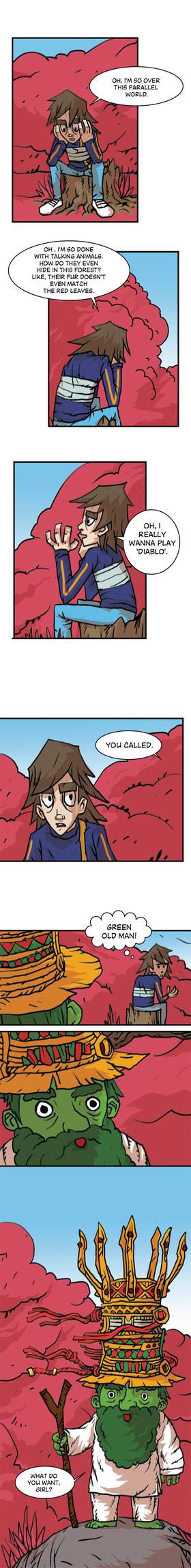 Read Three vs Evil: Webcomic version  9 Page 4 in English