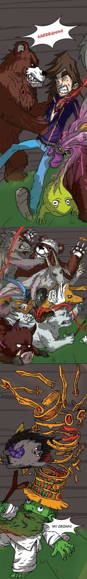 Read Three vs Evil: Webcomic version  10 Page 7 in English