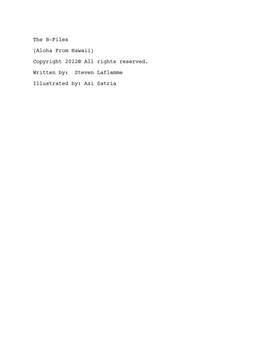 Read The B-Files (Elvis Lives)  1 Page 1 in English