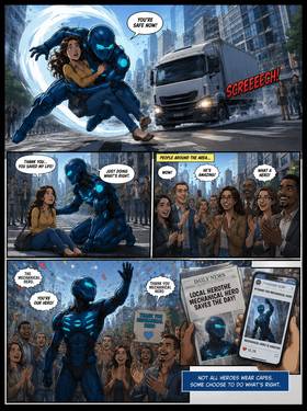 Read The mechanical heroes   1 Page 3 in English