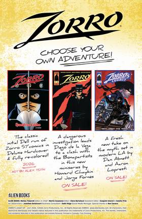 Read Zorro's Legacy  1 Page 1 in English