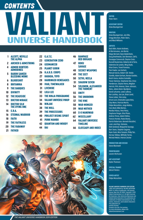 Read Valiant Universe Handbook (2015)  3 Page 2 in English