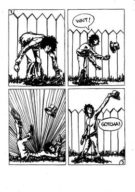 Read Down on the lawn  7 Page 3 in English