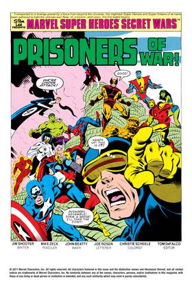 Read Marvel Super Heroes Secret Wars (1984)  2 Page 2 in English
