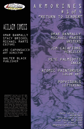 Read Armorines (1999)  1 Page 2 in English