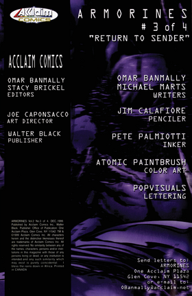 Read Armorines (1999)  3 Page 2 in English