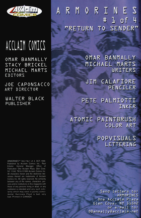 Read Armorines (1999)  1 Page 2 in English