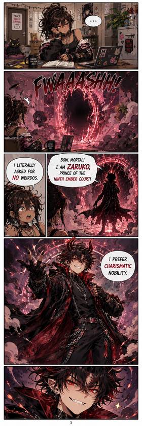 Read DEMON ROOMMATE WANTED  1 Page 4 in English