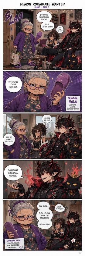 Read DEMON ROOMMATE WANTED  1 Page 6 in English