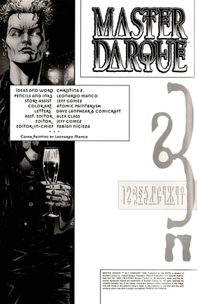 Read Master Darque (1998)  1 Page 2 in English