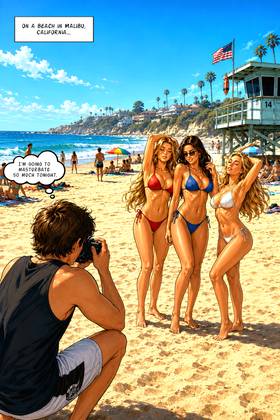 Read Baywatch x Transformers : Summer Invasion  1 Page 1 in English