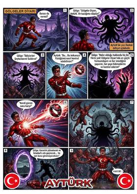 Read AyTürk Gölgelerin istilası  1 Page 9 in Turkish