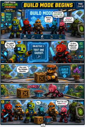Read Captain Cubemelon & Friends  1 Page 4 in English
