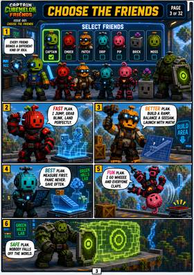 Read Captain Cubemelon & Friends  1 Page 5 in English