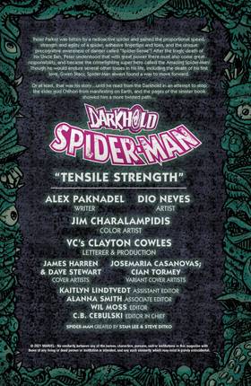 Read The Darkhold - Spider-Man  1 Page 2 in English