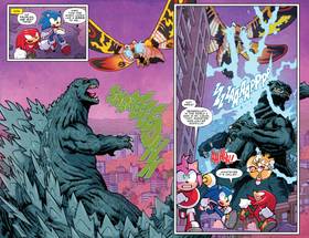Read Sonic the Hedgehog x Godzilla  3 Page 6 in English