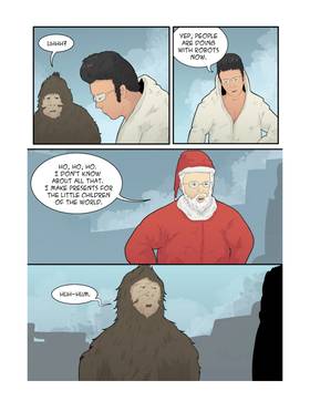 Read Elvis, Bigfoot and Santa Clause  1 Page 4 in English