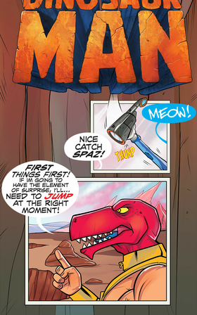 Read The Dreaded Dinosaur Man   1 Page 8 in English