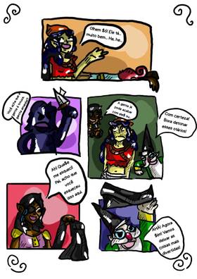Read Crônicas de Ladinos Proscritos: A Novata  3 Page 5 in Portugese