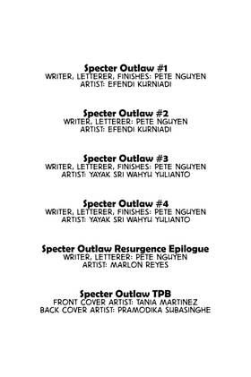 Read Specter Outlaw  1 Page 3 in English