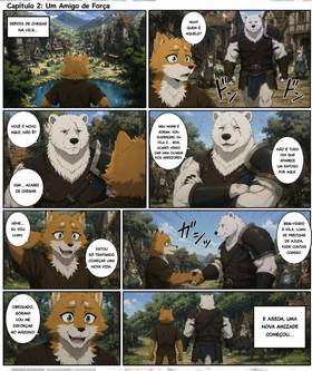 Read on the day I was reincarnated as a fox  1 Page 2 in Portugese