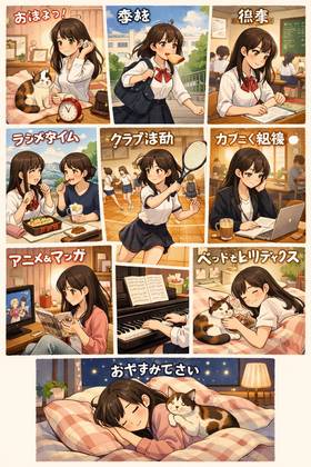 One day of an High school girl 