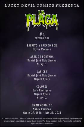 Read THE PLAGUE  1 Page 2 in Spanish