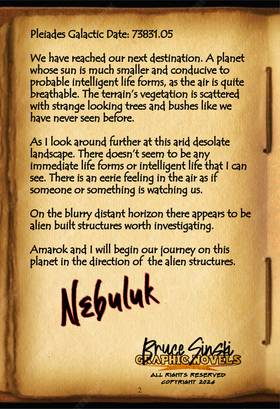Read Galactic Adventures of Nebuluk & Amarok Book Three  1 Page 2 in English