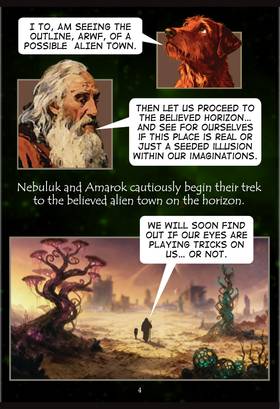 Read Galactic Adventures of Nebuluk & Amarok Book Three  1 Page 4 in English