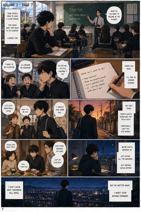 Read Pages between us  1 Page 8 in English
