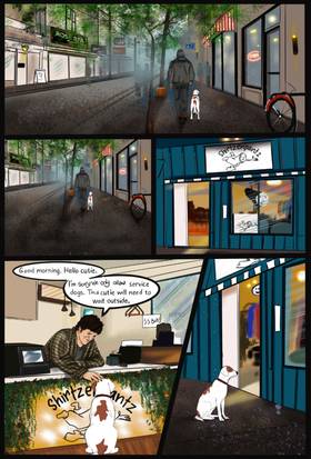 Read BYE-BYE DOGGIE  1 Page 4 in English