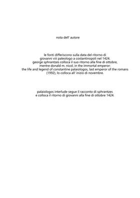 Read Palaiologos Interlude: Storie di Bisanzio  8 Page 6 in Italian