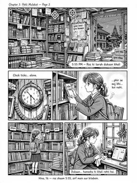 Read 6 PM Bookstore  1 Page 2 in Hindi