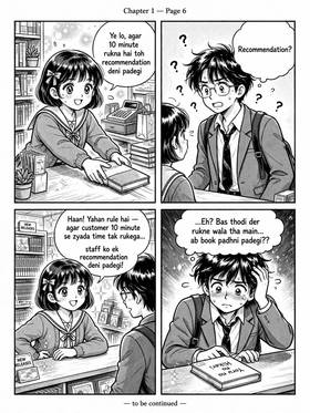 Read 6 PM Bookstore  1 Page 4 in Hindi