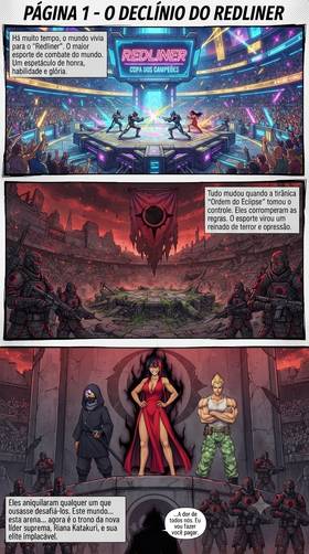 Read REDLINER: A Vingança Além dos Limites  1 Page 2 in Portugese
