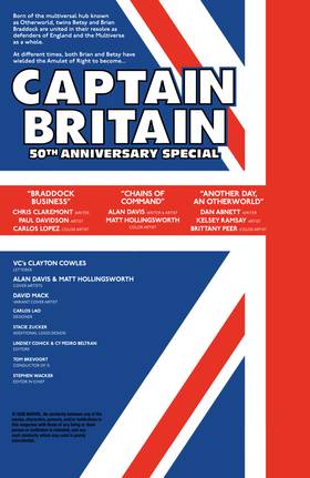 Read Captain Britain 50th Anniversary Special (2026)  1 Page 3 in English