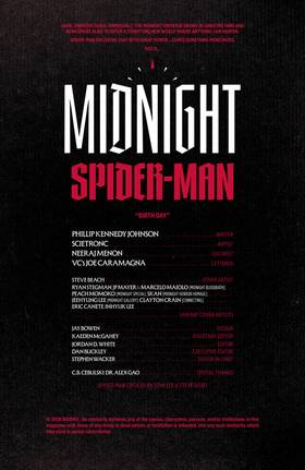 Read Midnight Spider-Man (2026)  1 Page 2 in English