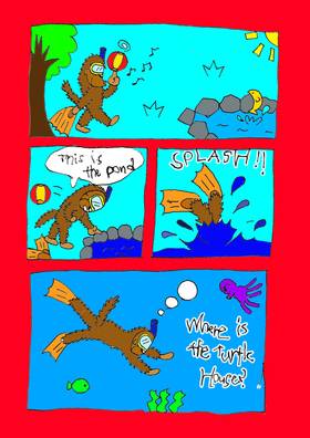 Read Monkey Dude & Turtle Mega Fight!  1 Page 4 in English