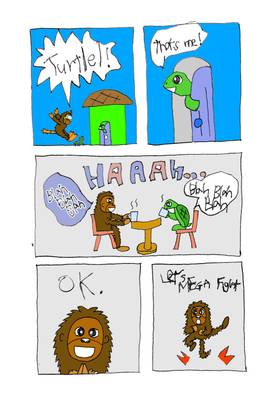 Read Monkey Dude & Turtle Mega Fight!  1 Page 6 in English