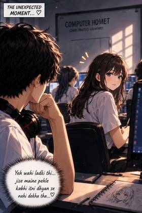 Read My Unexpected Experience in computer class ( Light Novel)   1 Page 4 in Hindi