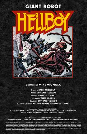 Read Giant Robot Hellboy  3 Page 2 in English